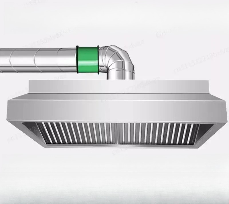 Range Commercial Kitchen - Усиленная вытяжка из нержавеющей стали, мощная