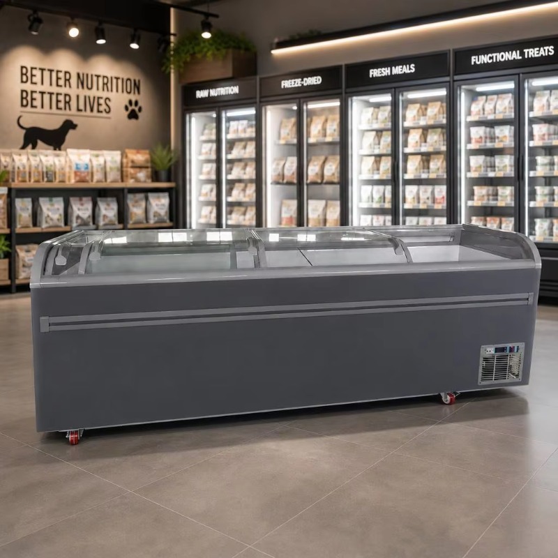 Commercial Chest Freezer - Морозильный ларь с верхней стеклянной крышкой