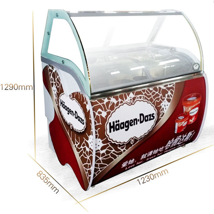 Commercial Chest Freezer - Морозильный ларь-витрина QDMECH для твердого мороженого