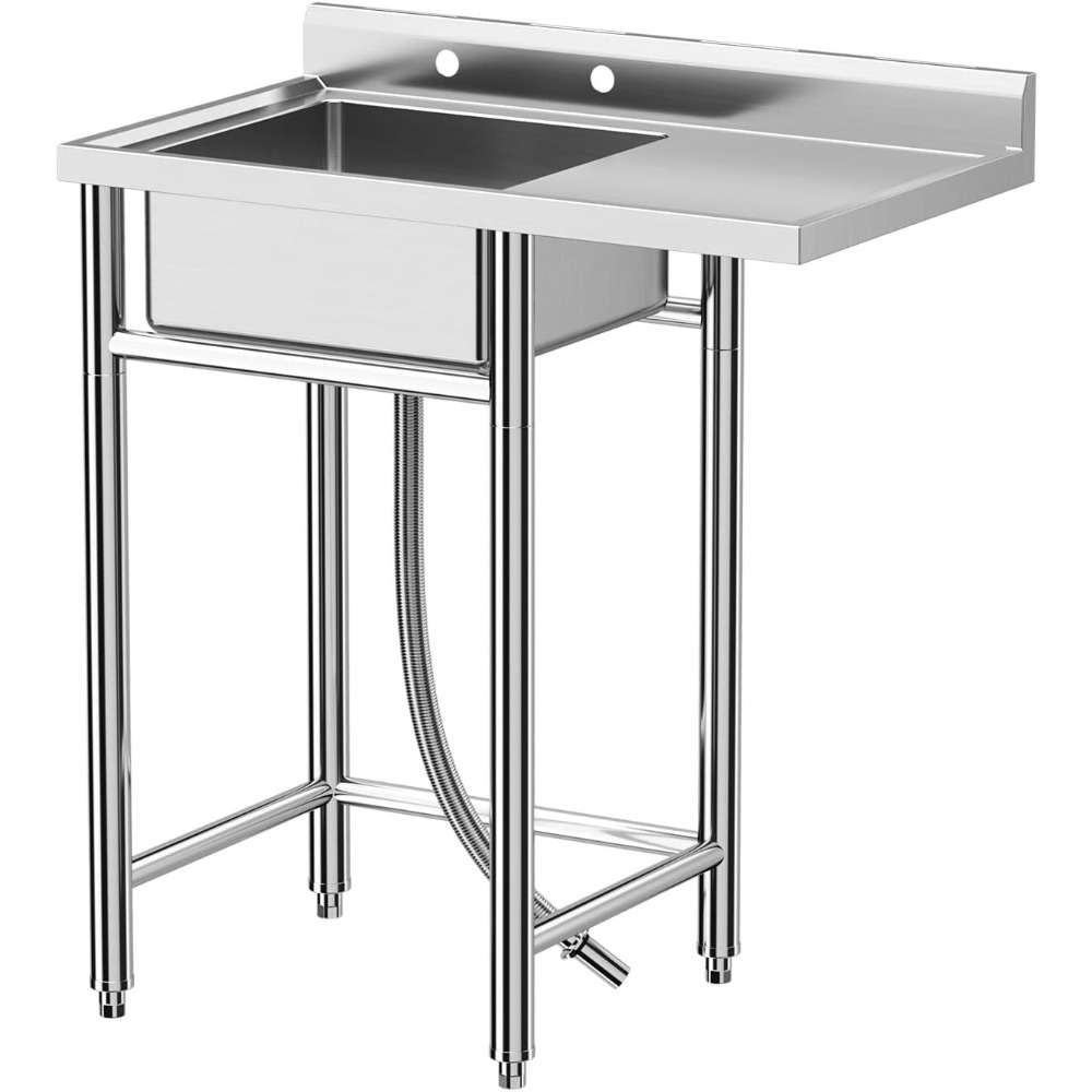 Commercial Kitchen Worktops - Раковина из нержавеющей стали, 36x21x40 отдельно