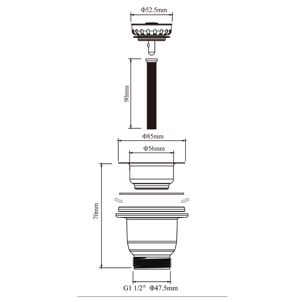Набор для отходов Talea 114 мм – обзор и цена Commercial Kitchen Bin
