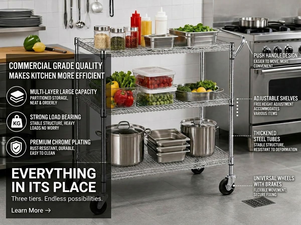 Прочная передвижная кухонная т – обзор и цена Commercial Kitchen And Bar